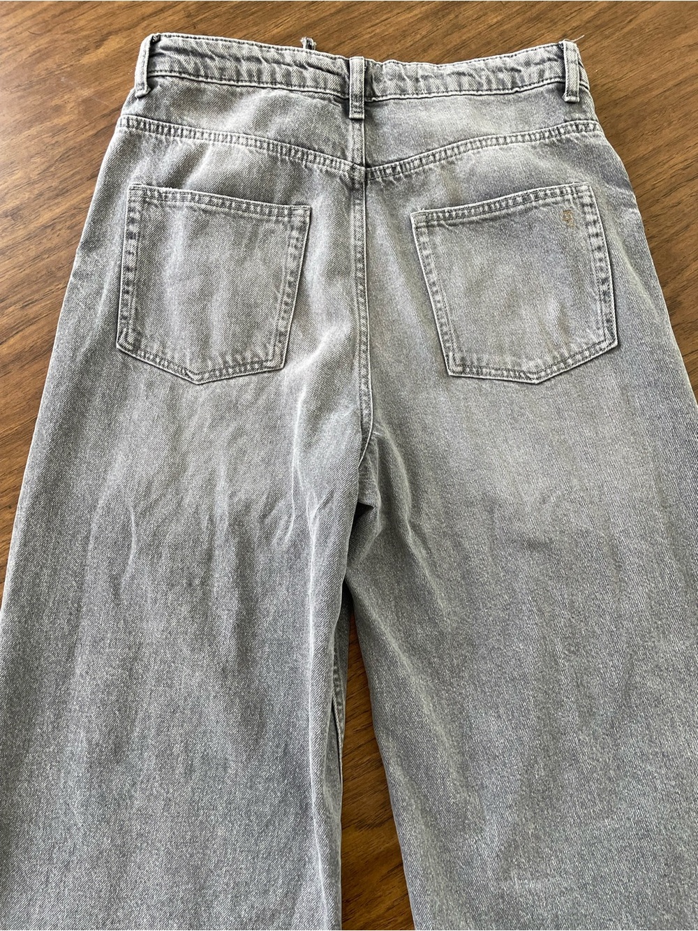 Pilcro Gray Wide-leg Jeans - Picture 3 of 6